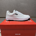 DIESEL White and Black Low-Top Sneakers — hero