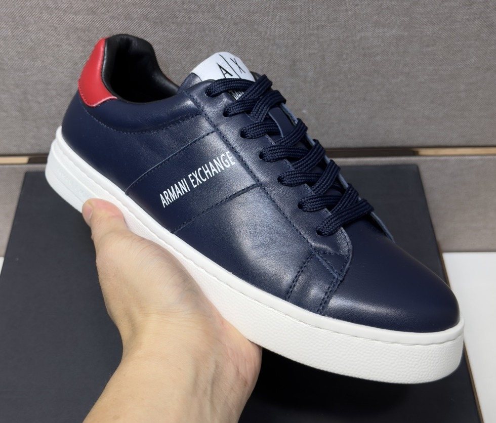 Armani Exchange Low-Top Lace-Up Sneakers — front