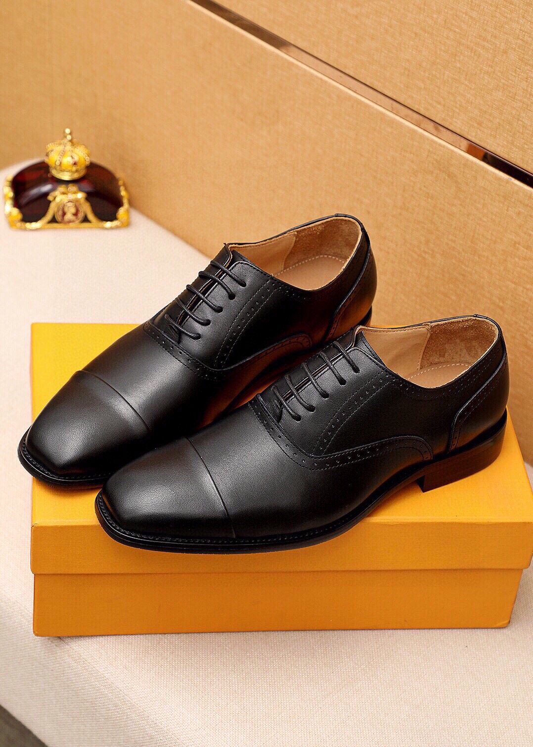 Louis Vuitton Cap-Toe Lace-Up Dress Shoes — side