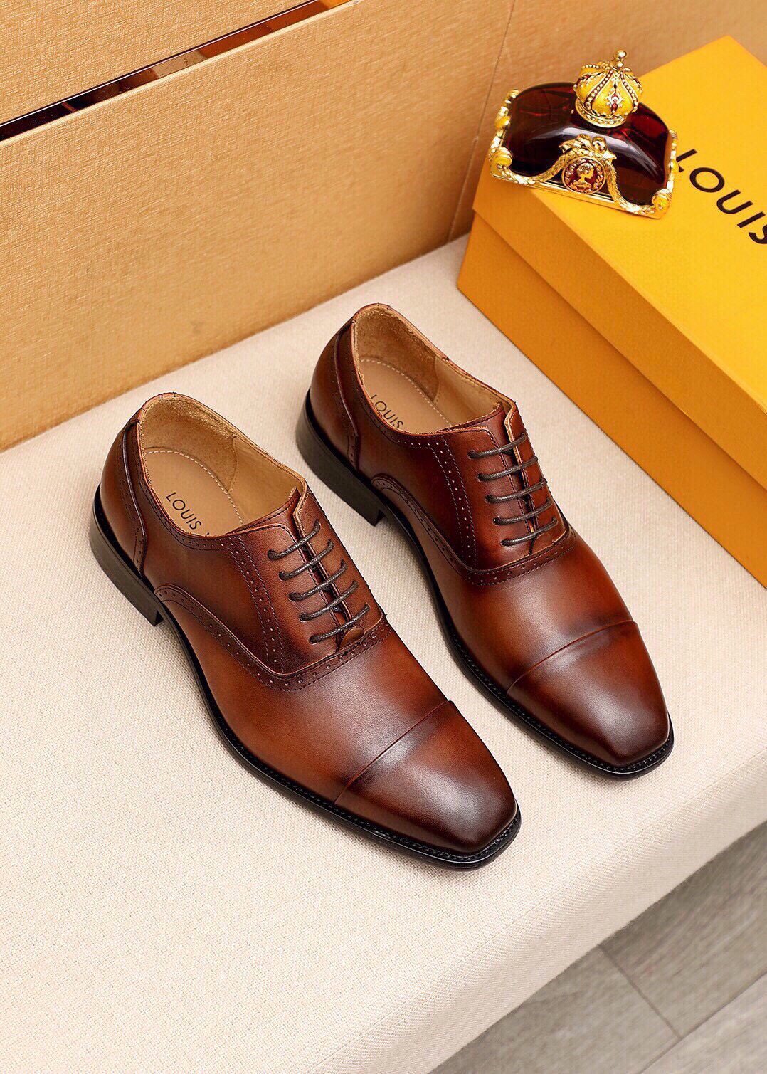 Louis Vuitton Cap-Toe Oxford Dress Shoes — front