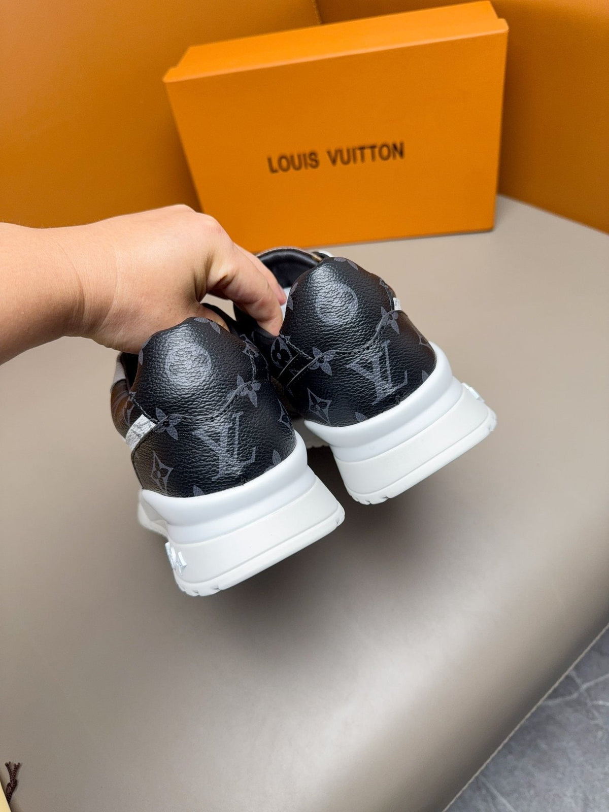 Louis Vuitton Monogram-Pattern Sneakers — back